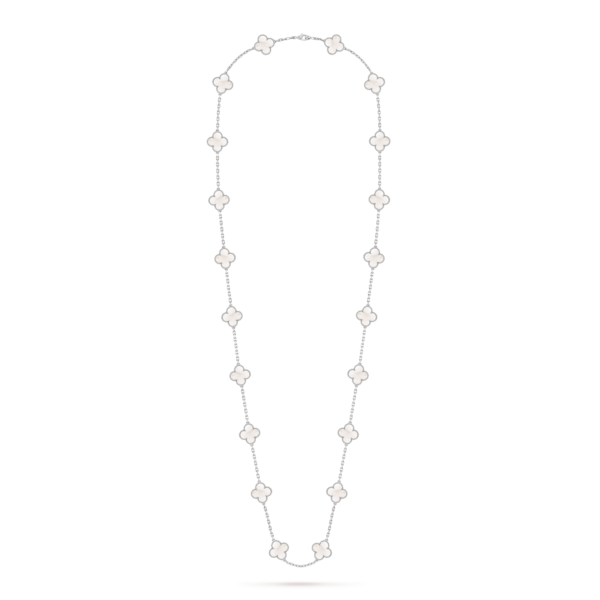 vintage alhambra long necklace, 20 motifs vcarf48800 (1)