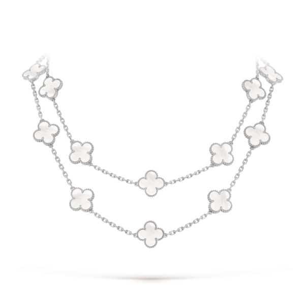 vintage alhambra long necklace, 20 motifs vcarf48800 (2)