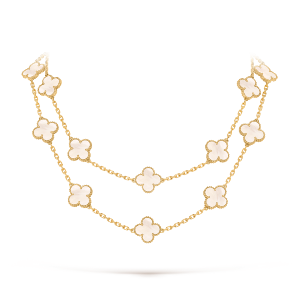 vintage alhambra long necklace, 20 motifs vcarf48800 (5)