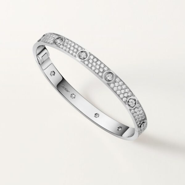 cartier love bracelet, medium model, width: 6.1mm, none diamonds/ 4 diamonds/ 10 diamonds/ full& paved diamonds