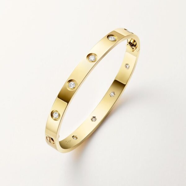 cartier love bracelet, medium model, width: 6.1mm, none diamonds/ 4 diamonds/ 10 diamonds/ full& paved diamonds
